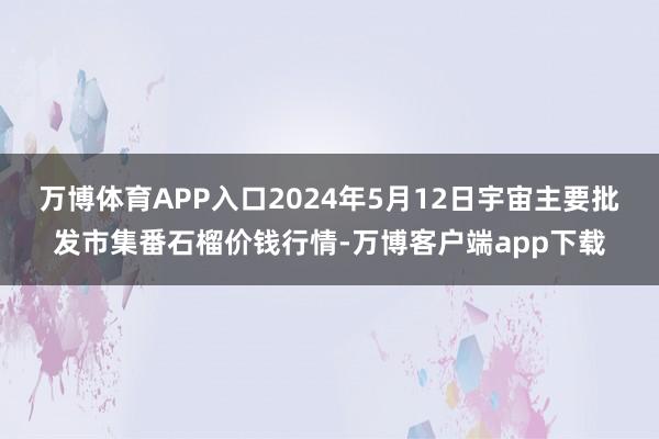 万博体育APP入口2024年5月12日宇宙主要批发市集番石榴价钱行情-万博客户端app下载