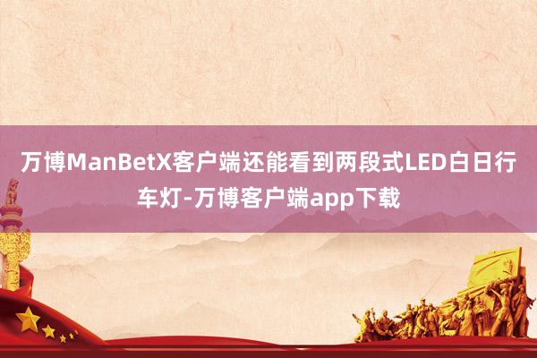 万博ManBetX客户端还能看到两段式LED白日行车灯-万博客户端app下载