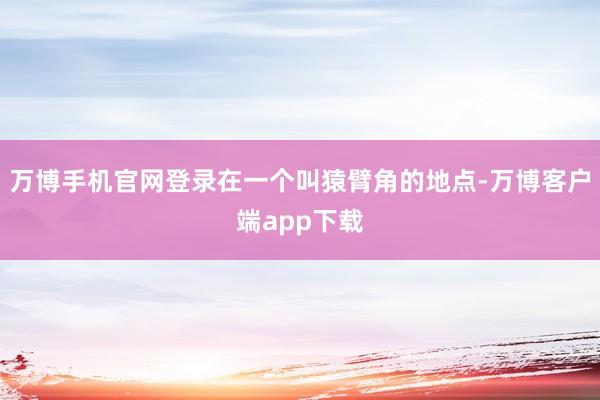 万博手机官网登录在一个叫猿臂角的地点-万博客户端app下载