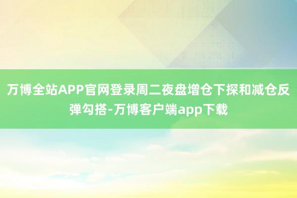 万博全站APP官网登录周二夜盘增仓下探和减仓反弹勾搭-万博客户端app下载