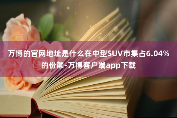 万博的官网地址是什么在中型SUV市集占6.04%的份额-万博客户端app下载