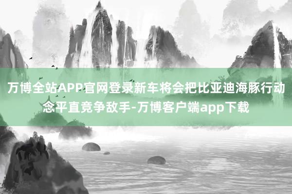 万博全站APP官网登录新车将会把比亚迪海豚行动念平直竞争敌手-万博客户端app下载